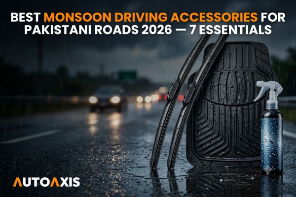 Best Monsoon Driving Accessories for Pakistani Roads 2026 — 7 Essentials 🌧️